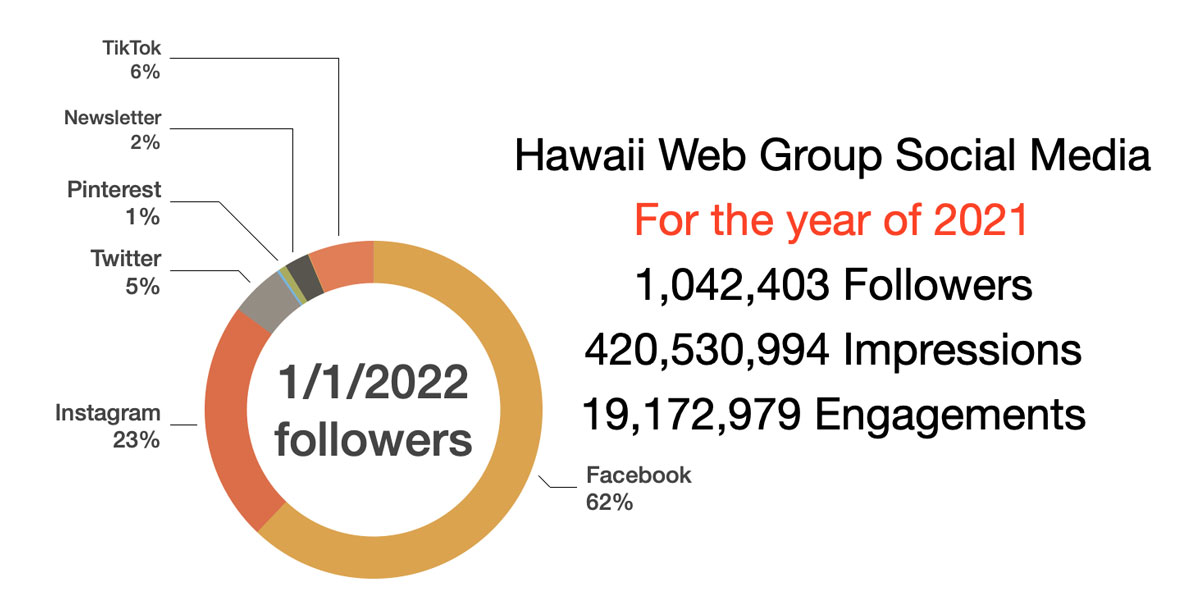 Hawaii social media growth